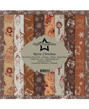 Paper Favourites Rustic Christmas 12x12 Inch Paper Pack (PF343)
