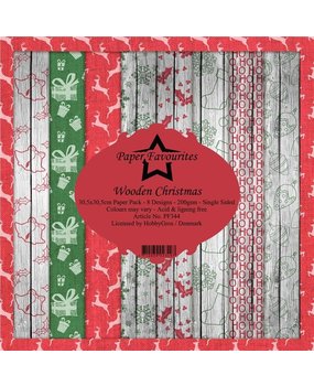 Paper Favourites Wooden Christmas 12x12 Inch Paper Pack (PF344) Paper Favourites Wooden Christmas 12x12 Inch Paper Pack (PF344)