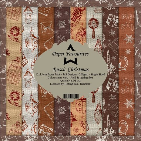 Paper Favourites Rustic Christmas 6x6 Inch Paper Pack (PF143) Paper Favourites Rustic Christmas 6x6 Inch Paper Pack (PF143)