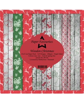 Paper Favourites Wooden Christmas 6x6 Inch Paper Pack (PF144)* Paper Favourites Wooden Christmas 6x6 Inch Paper Pack (PF144)*