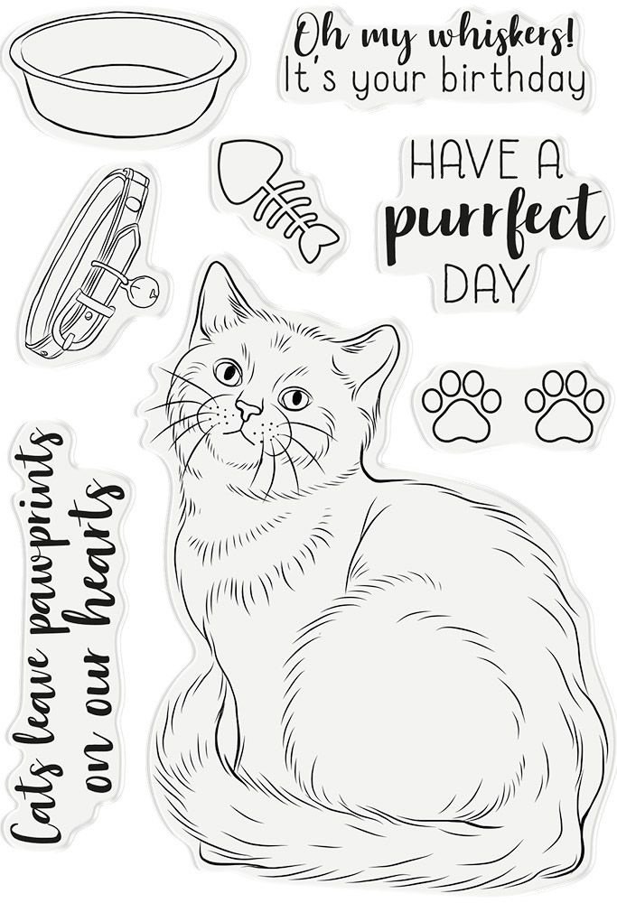 Crafter's Companion A Purrfect Day Clear Stamps (CC-STP-PURRD)