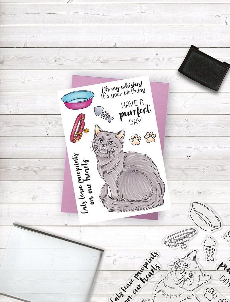 Crafter's Companion A Purrfect Day Clear Stamps (CC-STP-PURRD)