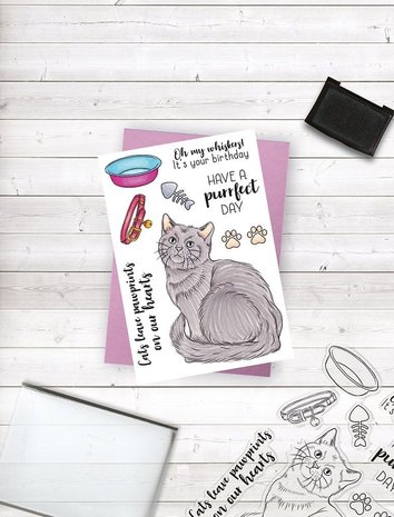 Crafter's Companion A Purrfect Day Clear Stamps (CC-STP-PURRD)