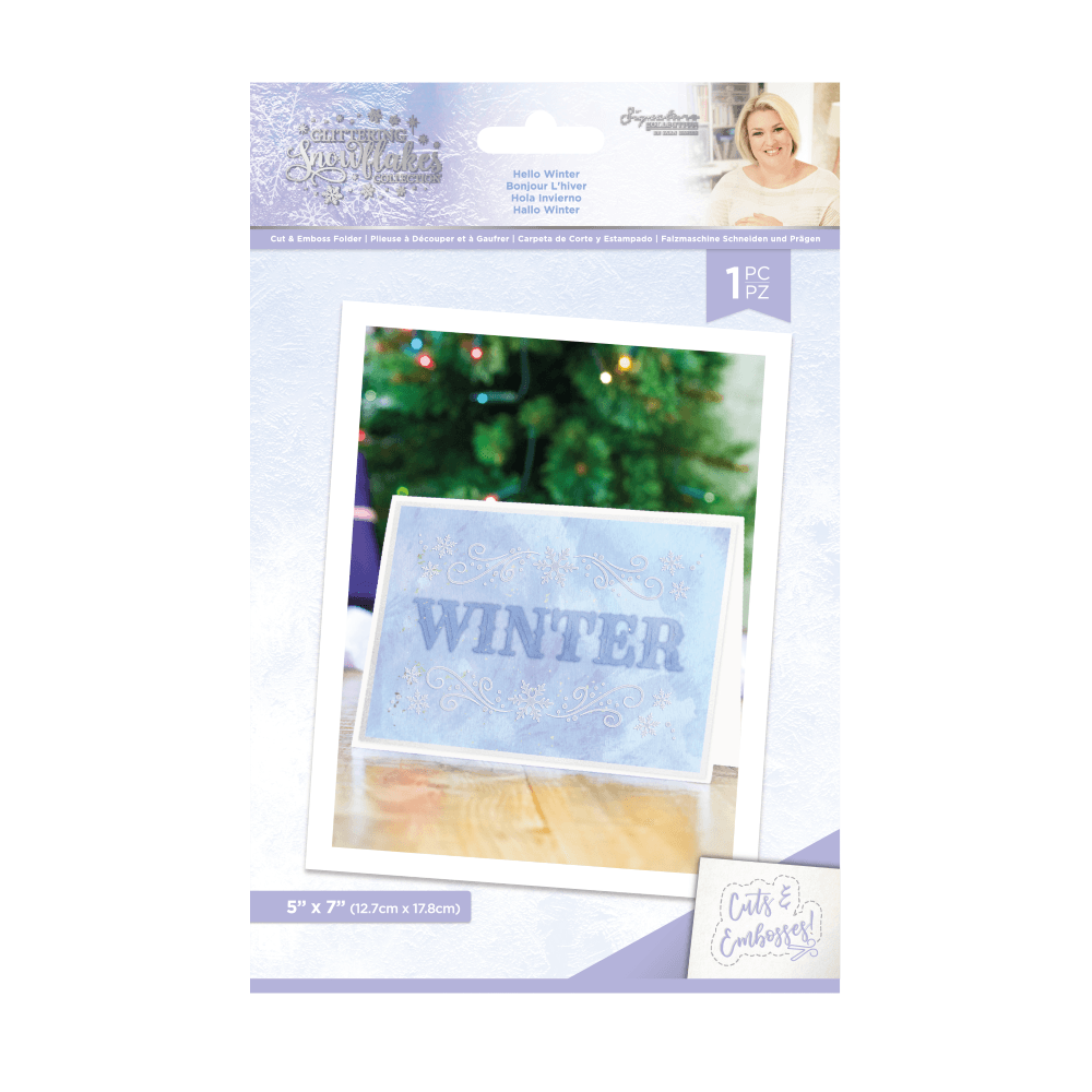 Crafter's Companion Glittering Snowflakes Hello Winter Cut & Emboss Folder (S-GS-CEF-HEWI)