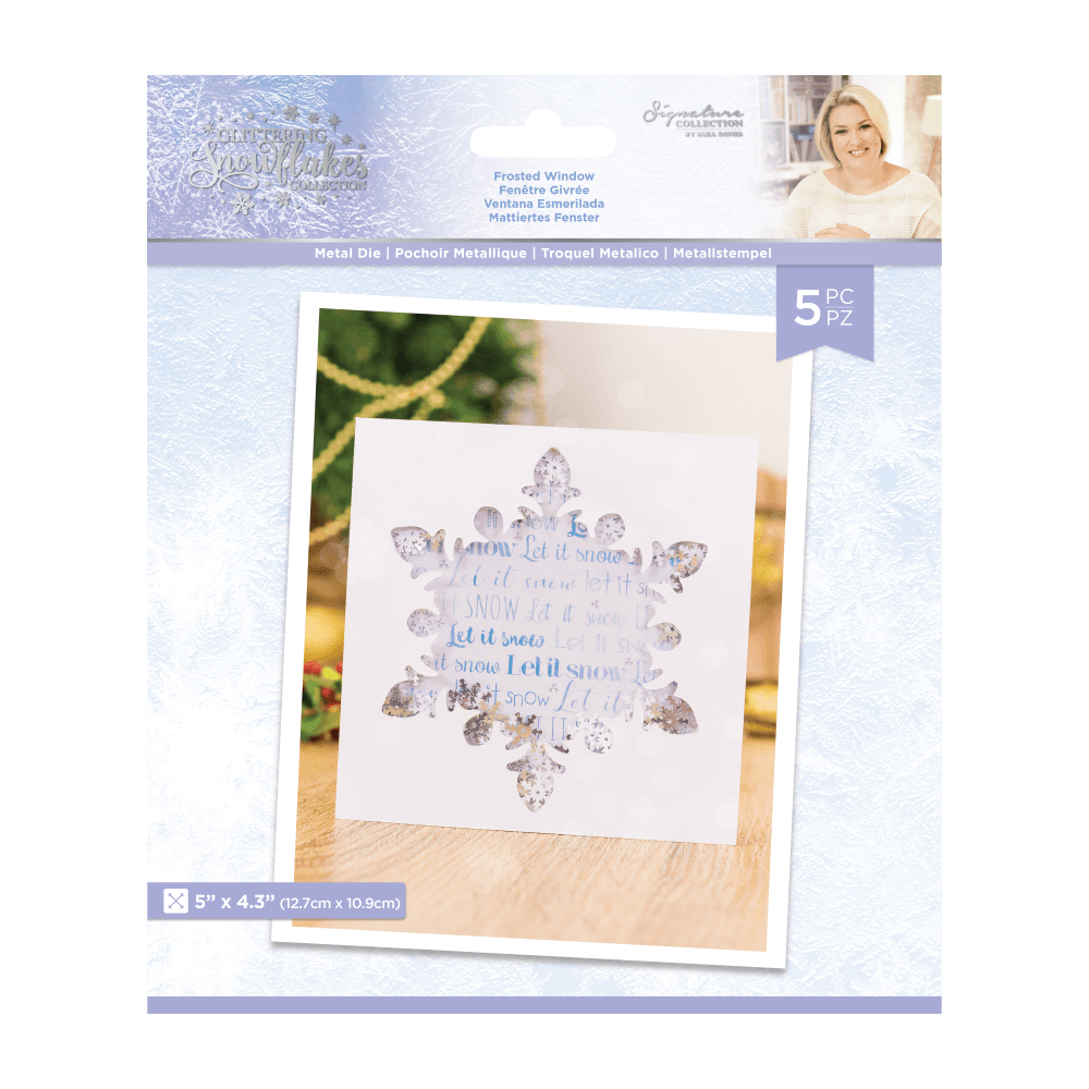 Crafter's Companion Glittering Snowflakes Frosted Window Die (S-GS-MD-FRWI)
