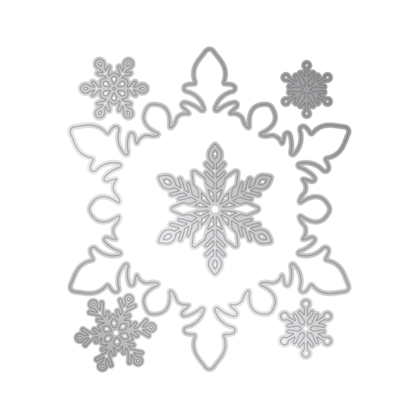 Crafter's Companion Glittering Snowflakes Frosted Window Die (S-GS-MD-FRWI)