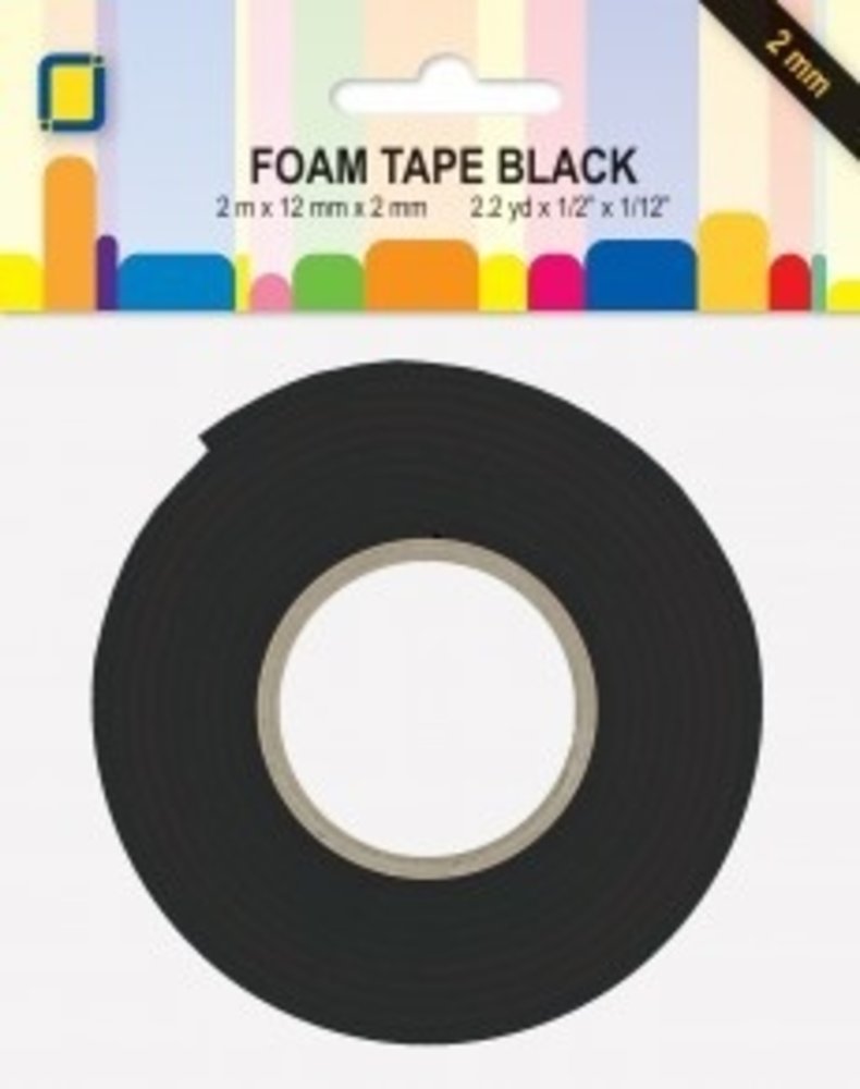 JEJE Produkt Foam Tape Black 2 m x 12 mm x 2 mm (3.3022) JEJE Produkt Foam Tape Black 2 m x 12 mm x 2 mm (3.3022)