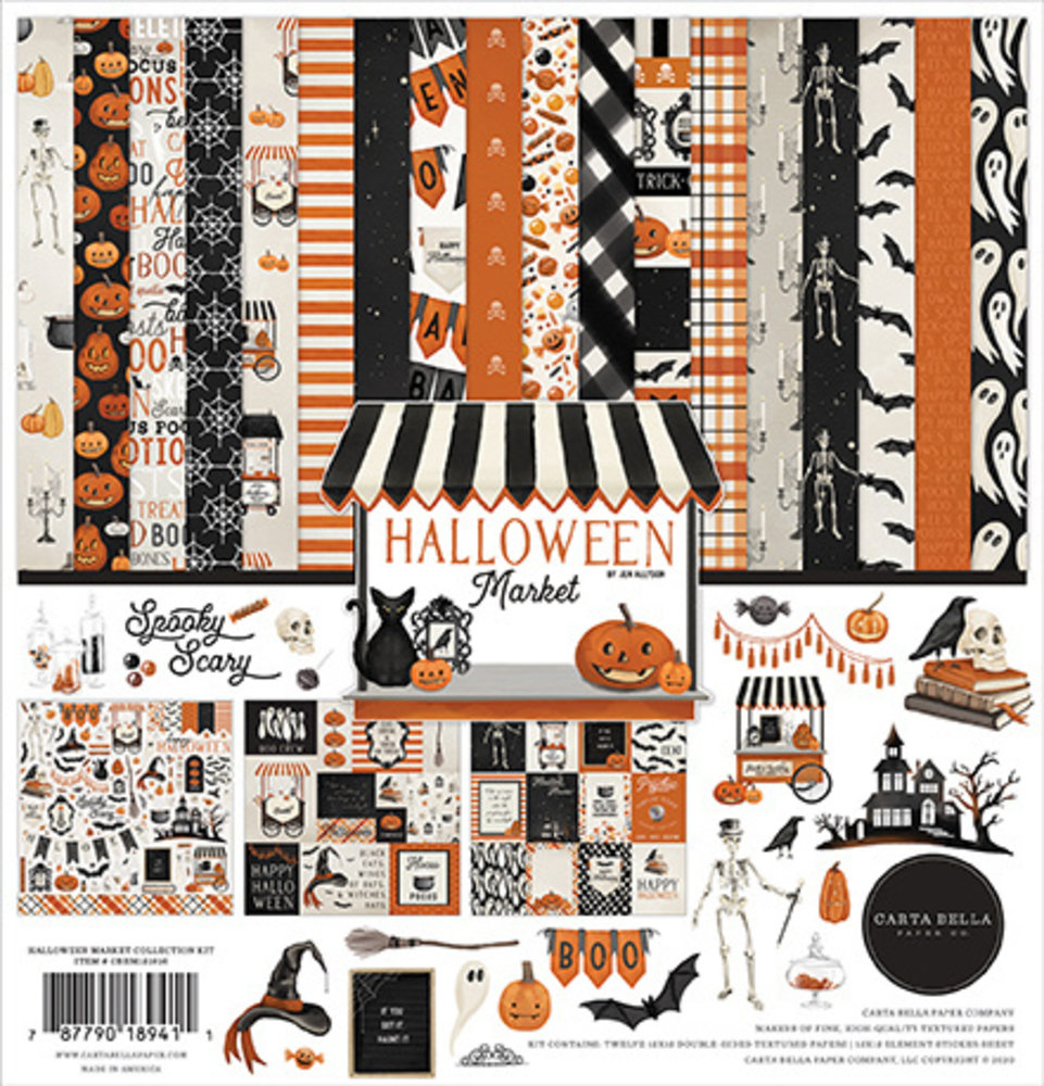 Carta Bella Halloween Market 12x12 Inch Collection Kit (CBHM121016) Carta Bella Halloween Market 12x12 Inch Collection Kit (CBHM121016)