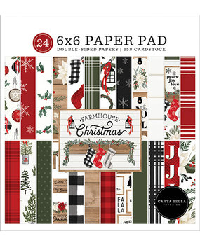Carta Bella Farmhouse Christmas 6x6 Inch Paper Pad (CBFAC123023) Carta Bella Farmhouse Christmas 6x6 Inch Paper Pad (CBFAC123023)