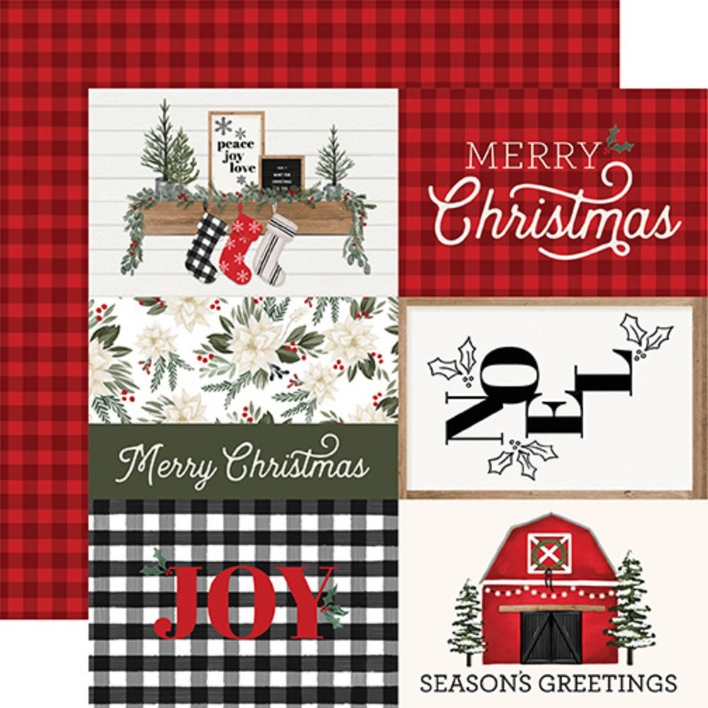 Carta Bella Farmhouse Christmas 6x6 Inch Paper Pad (CBFAC123023)