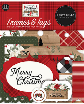 Carta Bella Farmhouse Christmas Ephemera Frames & Tags (CBFAC123025)