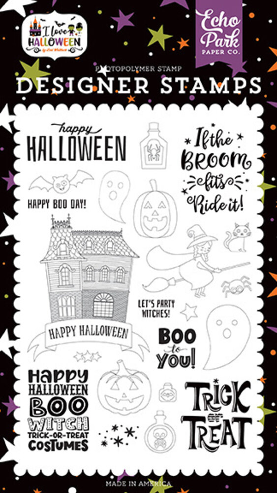 Echo Park I Love Halloween Boo to You Clear Stamps (ILH218043) Echo Park I Love Halloween Boo to You Clear Stamps (ILH218043)
