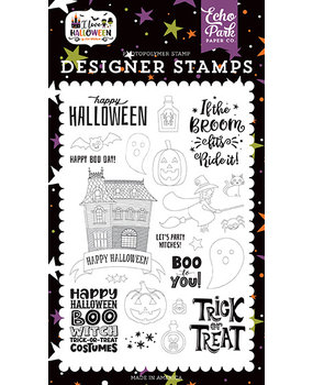 Echo Park I Love Halloween Boo to You Clear Stamps (ILH218043) Echo Park I Love Halloween Boo to You Clear Stamps (ILH218043)