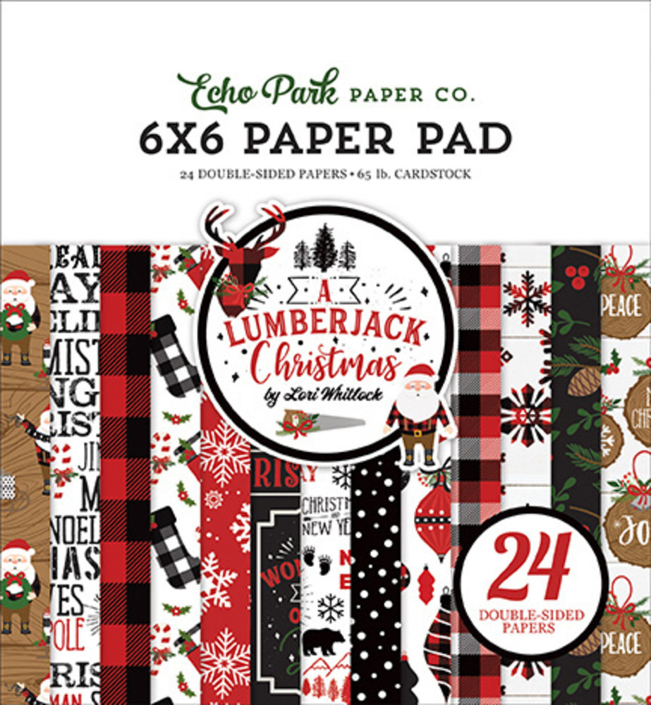 Echo Park A Lumberjack Christmas 6x6 Inch Paper Pad (ALC220023) Echo Park A Lumberjack Christmas 6x6 Inch Paper Pad (ALC220023)
