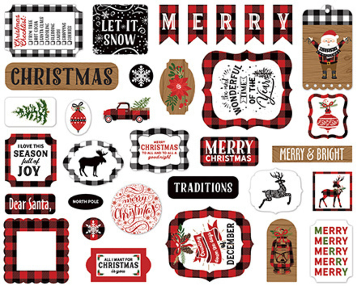 Echo Park A Lumberjack Christmas Ephemera (ALC220024)