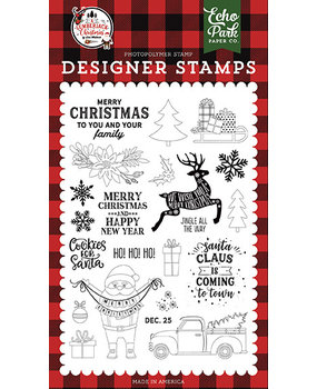 Echo Park A Lumberjack Cookies for Santa Clear Stamps (ALC220045)