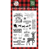 Echo Park A Lumberjack Warm and Cozy Wishes Clear Stamps (ALC220044)