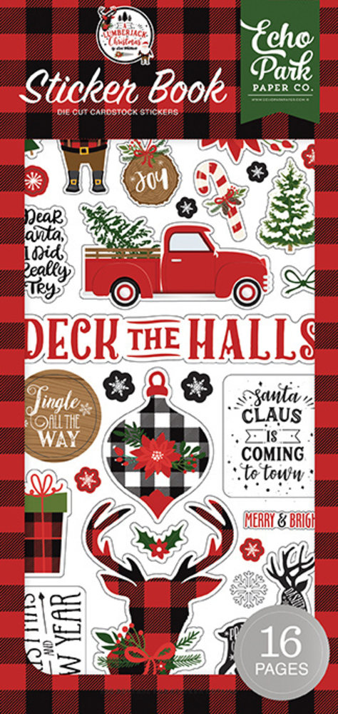Echo Park A Lumberjack Christmas Sticker Book (ALC220029) Echo Park A Lumberjack Christmas Sticker Book (ALC220029)