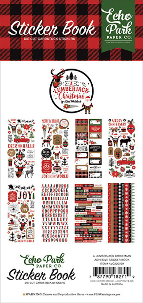Echo Park A Lumberjack Christmas Sticker Book (ALC220029) Echo Park A Lumberjack Christmas Sticker Book (ALC220029)