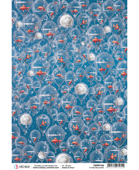Ciao Bella Papercrafting Moon & Me Flying Balloons A4 Piuma Rice Paper (CBRP144) Ciao Bella Papercrafting Moon & Me Flying Balloons A4 Piuma Rice Paper (CBRP144)
