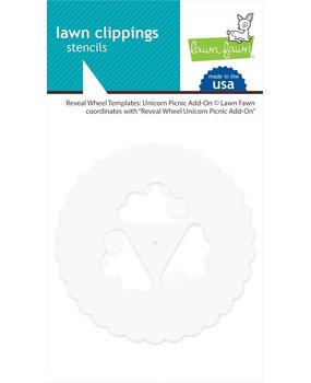 Lawn Fawn Lawn Clippings Reveal Wheel Templates: Unicorn Picnic Add-On (LF2322)