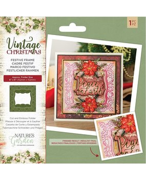 Crafter's Companion Vintage Christmas Festive Frame Cut & Emboss Folder (NG-VIN-CEF-FFRA) Crafter's Companion Vintage Christmas Festive Frame Cut & Emboss Folder (NG-VIN-CEF-FFRA)