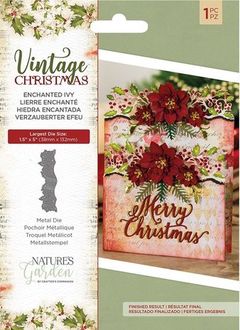 Crafter's Companion Vintage Christmas Enchanted Ivy Die (NG-VIN-MD-EIVY) Crafter's Companion Vintage Christmas Enchanted Ivy Die (NG-VIN-MD-EIVY)
