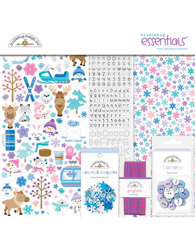 Doodlebug Design Inc. Winter Wonderland 12x12 Inch Essentials Kit (6547) Doodlebug Design Inc. Winter Wonderland 12x12 Inch Essentials Kit (6547)