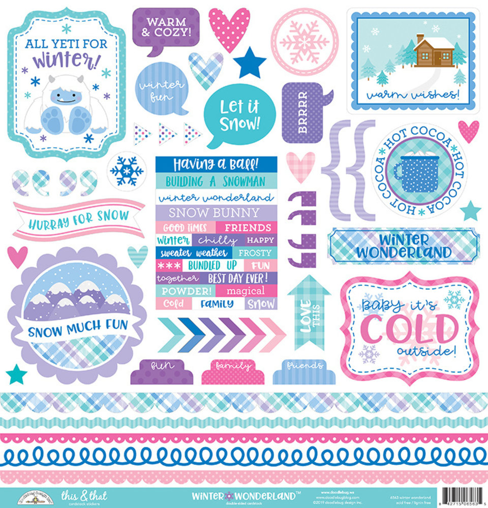 Doodlebug Design Inc. Winter Wonderland This & That Stickers (6563) Doodlebug Design Inc. Winter Wonderland This & That Stickers (6563)