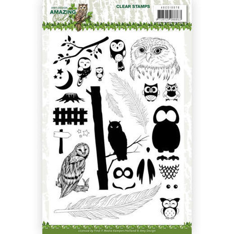 Amy Design Amazing Owls Clear Stamp Set (ADCS10070)