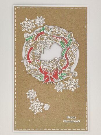 IndigoBlu Nutcracker Wreath A6 Rubber Stamps (IND0668) IndigoBlu Nutcracker Wreath A6 Rubber Stamps (IND0668)