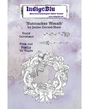 IndigoBlu Nutcracker Wreath A6 Rubber Stamps (IND0668) IndigoBlu Nutcracker Wreath A6 Rubber Stamps (IND0668)