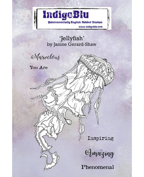 IndigoBlu Jellyfish A6 Rubber Stamps (IND0670)