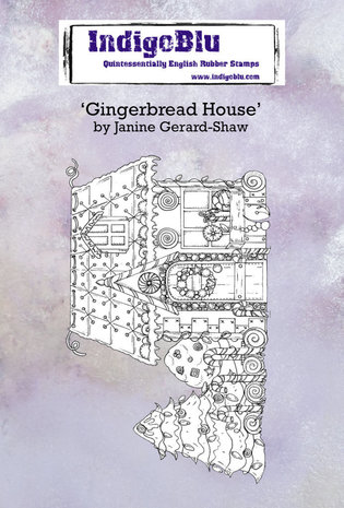 IndigoBlu Gingerbread House A6 Rubber Stamp (IND0673)