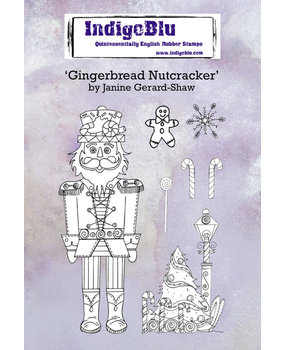 IndigoBlu Gingerbread Nutcracker A6 Rubber Stamps (IND0674) IndigoBlu Gingerbread Nutcracker A6 Rubber Stamps (IND0674)