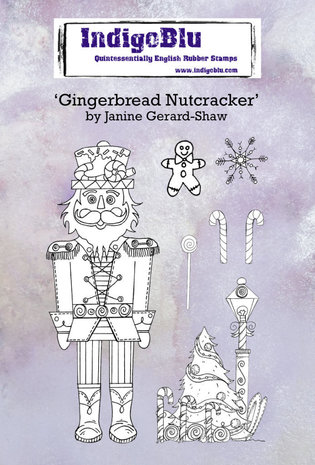 IndigoBlu Gingerbread Nutcracker A6 Rubber Stamps (IND0674) IndigoBlu Gingerbread Nutcracker A6 Rubber Stamps (IND0674)