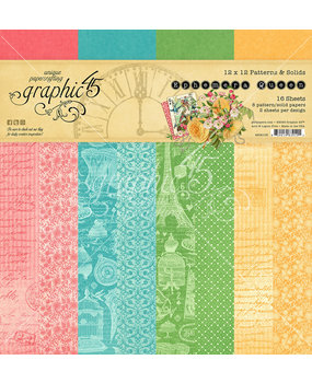 Graphic 45 Ephemera Queen 12x12 Inch Patterns & Solids (4502105)