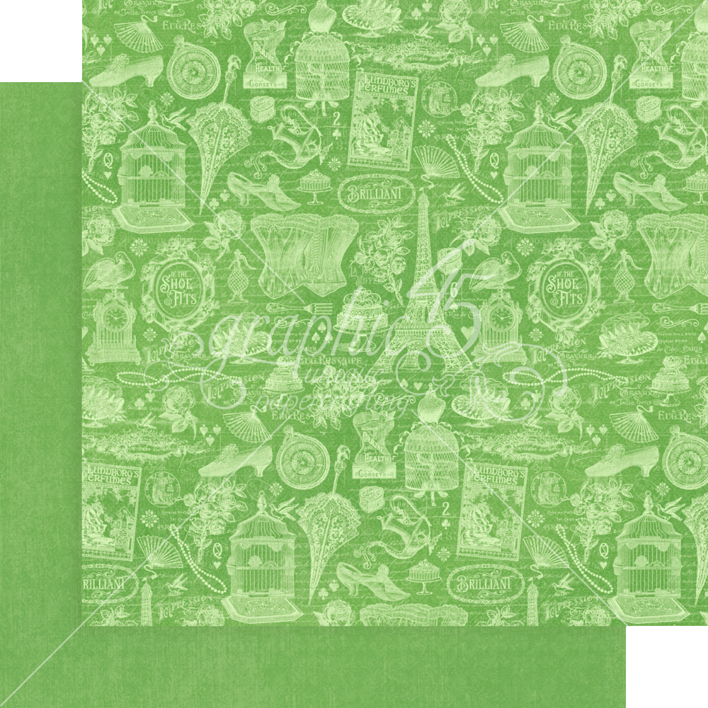 Graphic 45 Ephemera Queen 12x12 Inch Patterns & Solids (4502105)