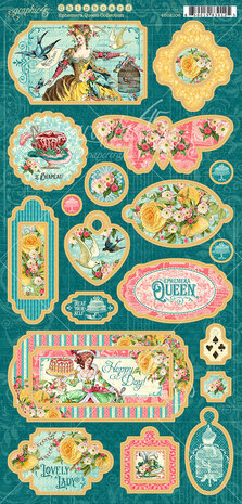 Graphic 45 Ephemera Queen Chipboard (4502106) Graphic 45 Ephemera Queen Chipboard (4502106)