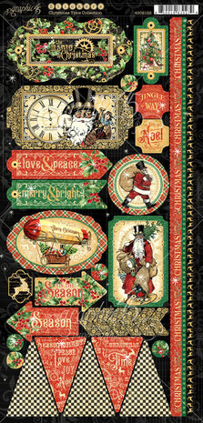 Graphic 45 Christmas Time Stickers (4502122)