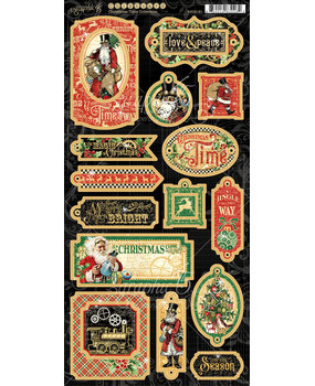 Graphic 45 Christmas Time Chipboard (4502121)
