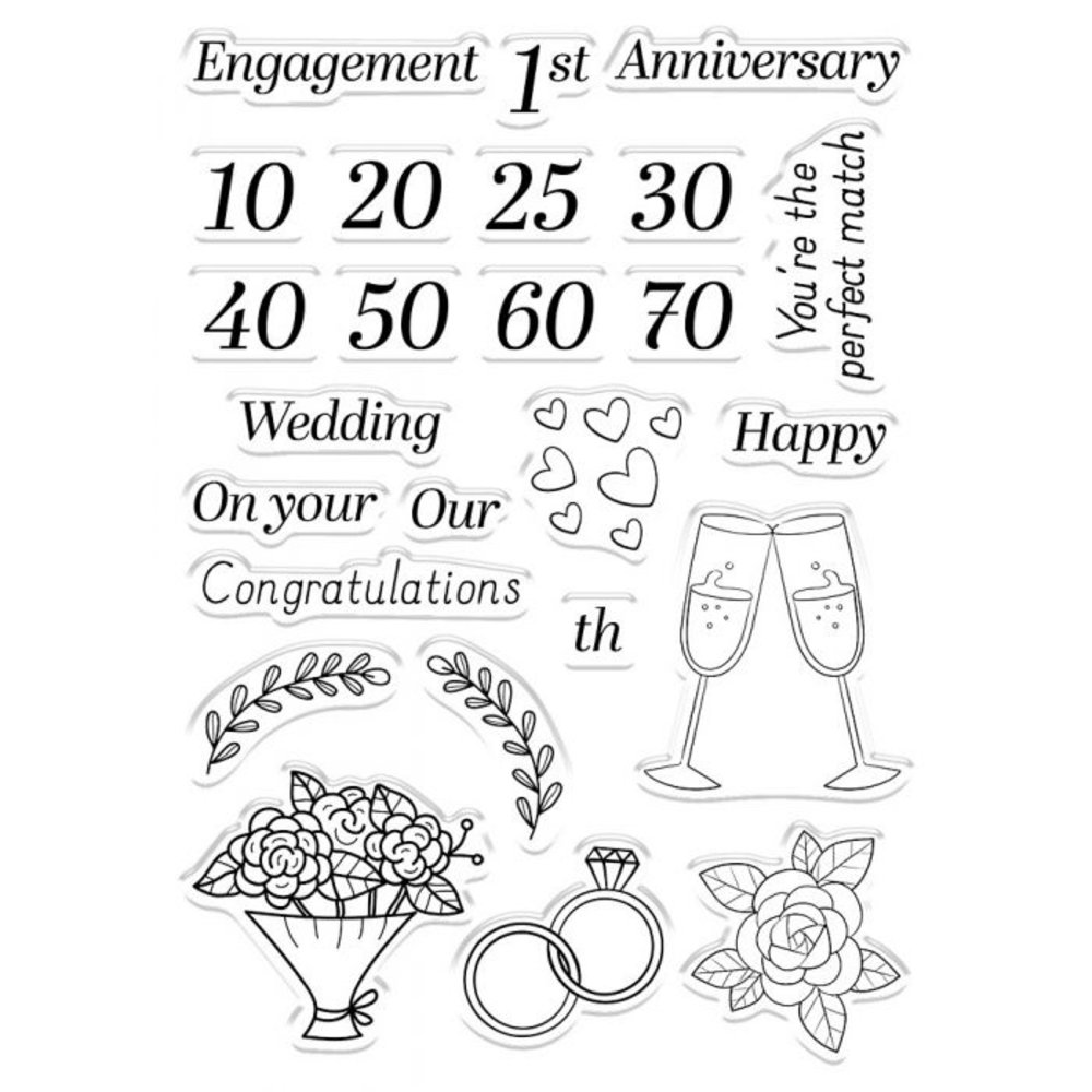 Gemini Happy Anniversary Stamp & Die (GEM-STD-HAPAN) Gemini Happy Anniversary Stamp & Die (GEM-STD-HAPAN)