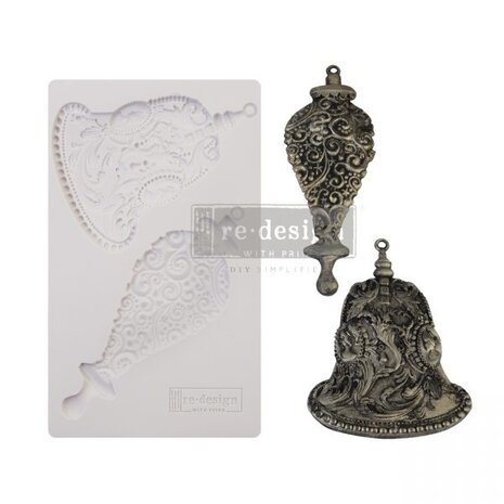 Re-Design Silver Bells 5x8 Inch Decor Mould (646141)