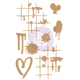 Prima Marketing Inc Ink & Splatters Chipboard Diecut (647308)