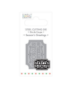 Simply Creative Season's Greetings Christmas Die (SCDIE137X20) OP=OP! Simply Creative Season's Greetings Christmas Die (SCDIE137X20) OP=OP!