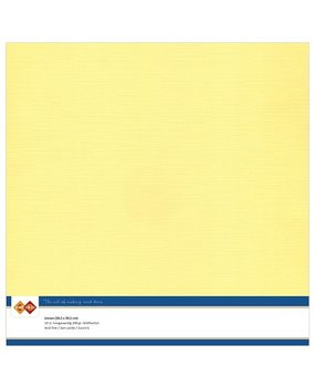 Card Deco Linen Cardstock Yellow 10 Vel 30,5x30,5 cm (LKK-SC04)