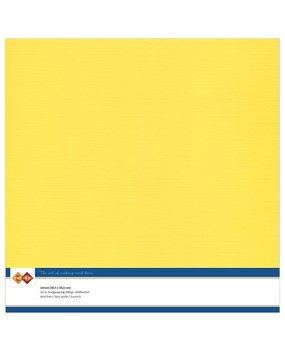 Card Deco Linen Cardstock Bright Yellow 10 Vel 30,5x30,5 cm (LKK-SC06)