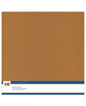 Card Deco Linen Cardstock Coffee Brown 10 Vel 30,5x30,5 cm (LKK-SC12)