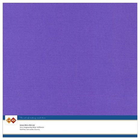 Card Deco Linen Cardstock Violet 10 Vel 30,5x30,5 cm (LKK-SC18) Card Deco Linen Cardstock Violet 10 Vel 30,5x30,5 cm (LKK-SC18)
