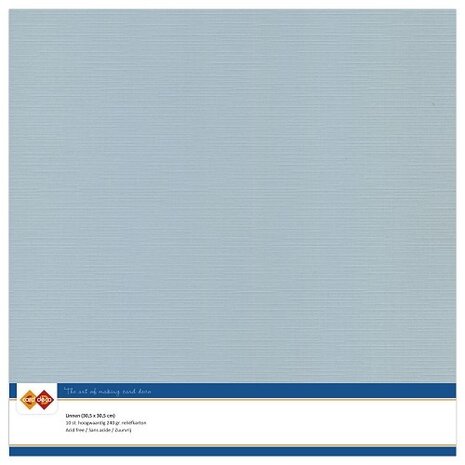 Card Deco Linen Cardstock Grey 10 Vel 30,5x30,5 cm (LKK-SC25)